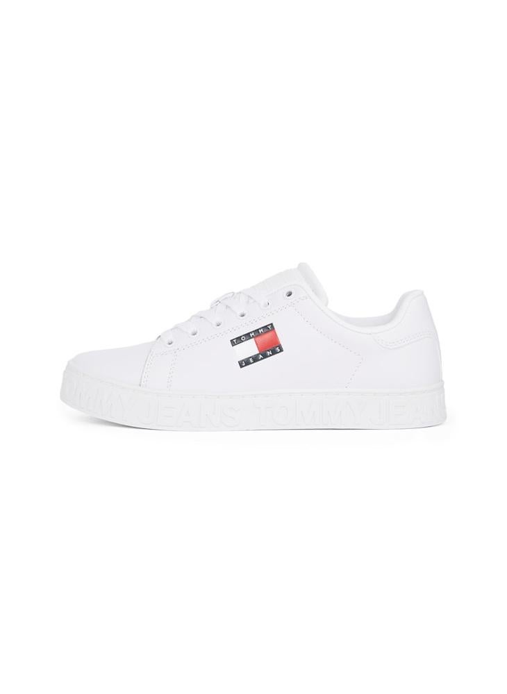 TOMMY JEANS - Logo Detail Lace Up Low Top Sneakers - Image 1