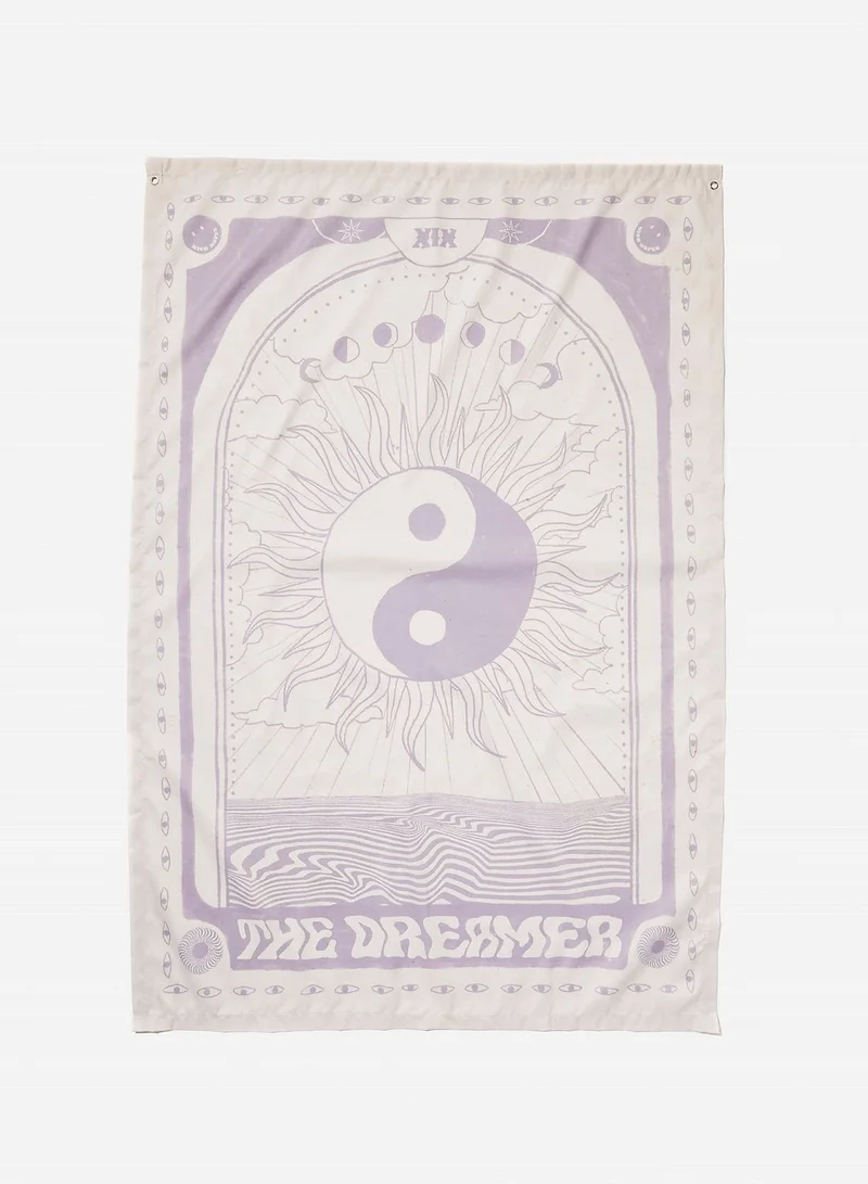 Typo The Dreamer Yin Yang Fabric Wall Hanging