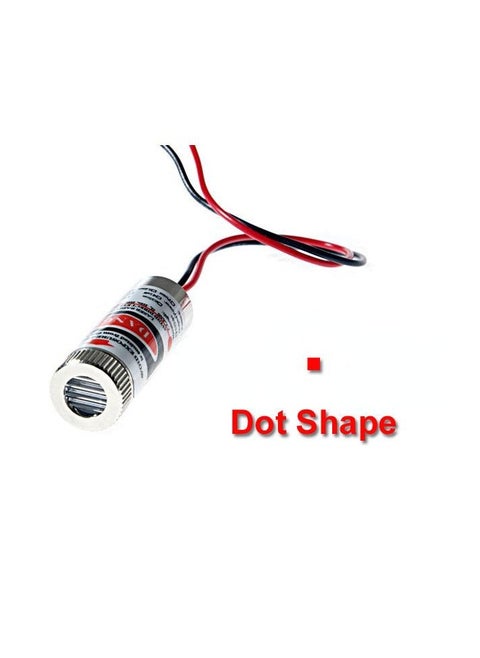 LASER Source 5mW RED - DOT Shape - With Focus Adjustment