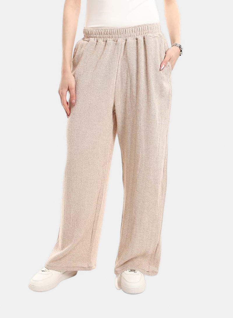 Red Circle Comfortable Elastic Waist Summer Lounge Pants - Image 1