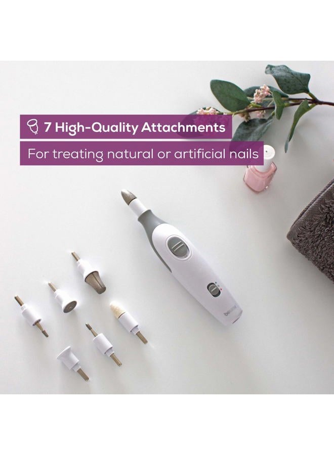 Beurer MP32 Electric Nail Drill with 7 Attachments, Manicure/Pedicure Set with 2-Speed Levels & Dual Rotation for Salon-Quality Nail Care at Home, Including Storage Case - Image 2