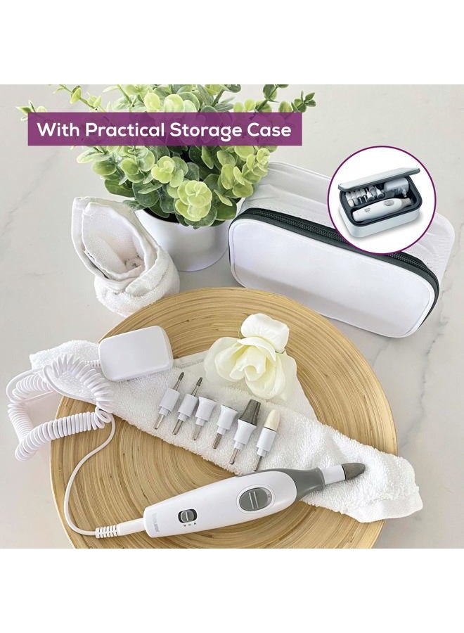 Beurer MP32 Electric Nail Drill with 7 Attachments, Manicure/Pedicure Set with 2-Speed Levels & Dual Rotation for Salon-Quality Nail Care at Home, Including Storage Case - Image 5