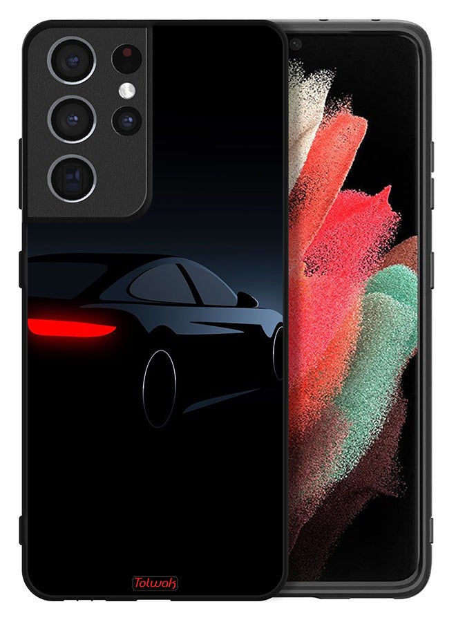 Tolwak Samsung Galaxy S21 Ultra 5G Protective Case Cover Dark Car - Image 2