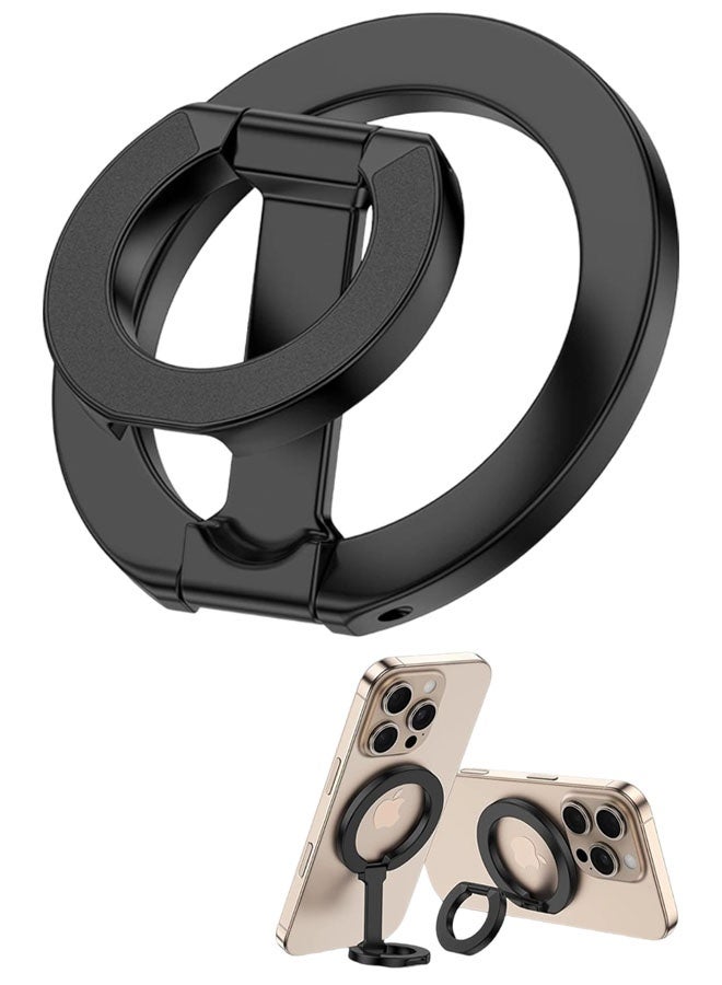 Phone Grip Holder Dual-Sided Magnetic Finger Ring Adjustable Kickstand Loop For iPhone 17/16 Pro Max/15 Plus/14 Pro/13 Mini/12, Samsung, Magnet Phone Stand Grip Compatible With Mag Car Mounts - Image 1