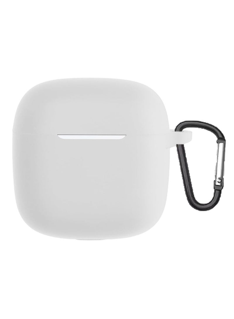 Silicone Protective  Case for Huawei Freebuds Se 2 with Keychain Cover (white) - Image 1