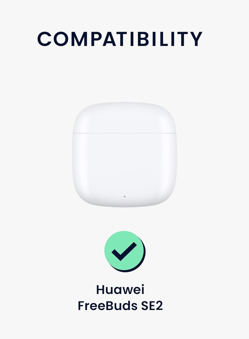 Silicone Protective  Case for Huawei Freebuds Se 2 with Keychain Cover (white) - Image 2