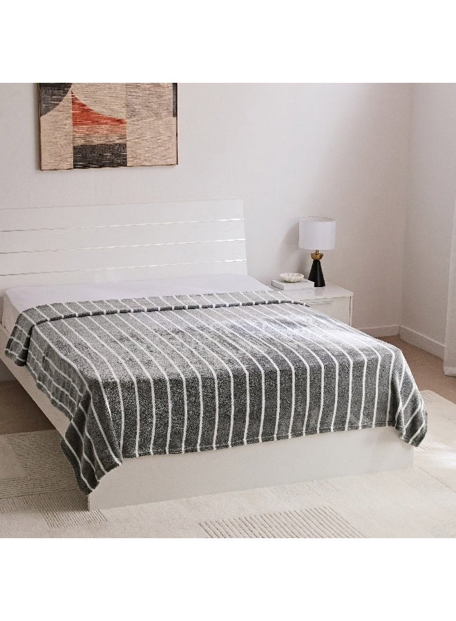 Home Box Linoa YD Stripe Twin Blanket 150 x 200 cm - Image 2