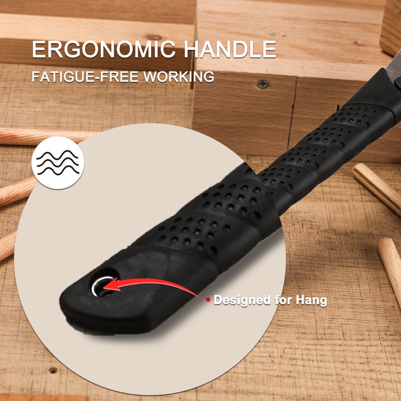 HAUTMEC Folding Japanese Pull Saw for Woodworking, 9-Inch Flush Cut Hand Saw with SK5 Steel Blade, 17 TPI Trapezoid Fine Tooth â€“ HT0312 - Image 5