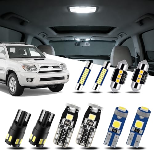 EASY EAGLE LED Interior Car Lights for Toyota4Runner20032009 18 Piece Kit White LED Light Bulbs Super Bright 6000K Install Tool - Image 1
