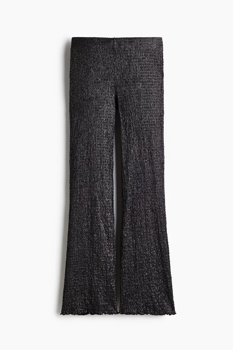 H&M Smocked flared trousers