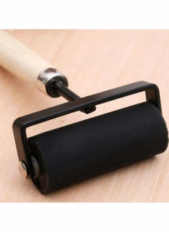 Excefore 1.5 and 3 Inch Hard Rubber Brayer Roller，Hard Rubber Applicator for Arts u0026 Crafts, Ink, Printmaking, Block Stamping, Printing, Applying Glue, Wallpaper and More - 2 Pack  - Image 5