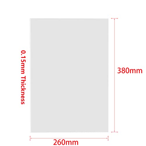 KOYOFEI 6 PCS FEP Film 3D Printer Accessories Spare Parts, FEP Film for ELEGOO Jupiter, Jupiter SE, Photon M3 Max 12.8-13.6 inch Resin 3D Printers 380x260x0.15mm - Image 2