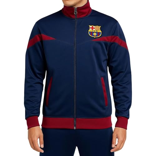Icon Sports Officially Licensed FC Barcelona, Adult Barça Blue Soccer Track Jacket, Medium - Image 1