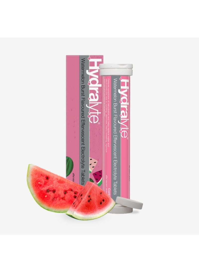 Hydralyte Effervescent Watermelon Burst Flavoured Electrolyte 20 Tablets - Image 3