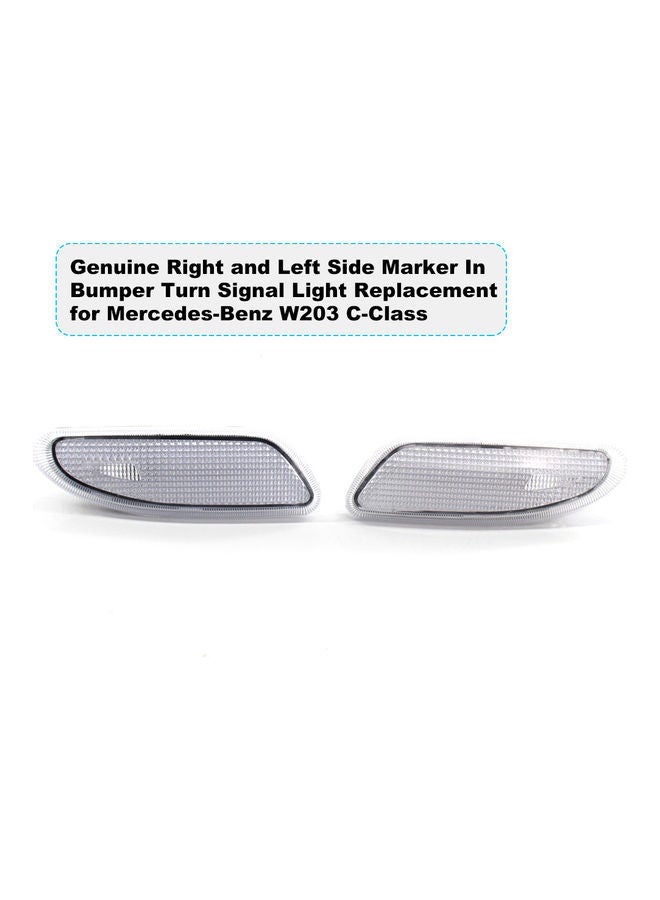 NIBEMINENT Replacement Side Marker Bumper Signal For Mercedes-Benz W203 C-Class - Image 4