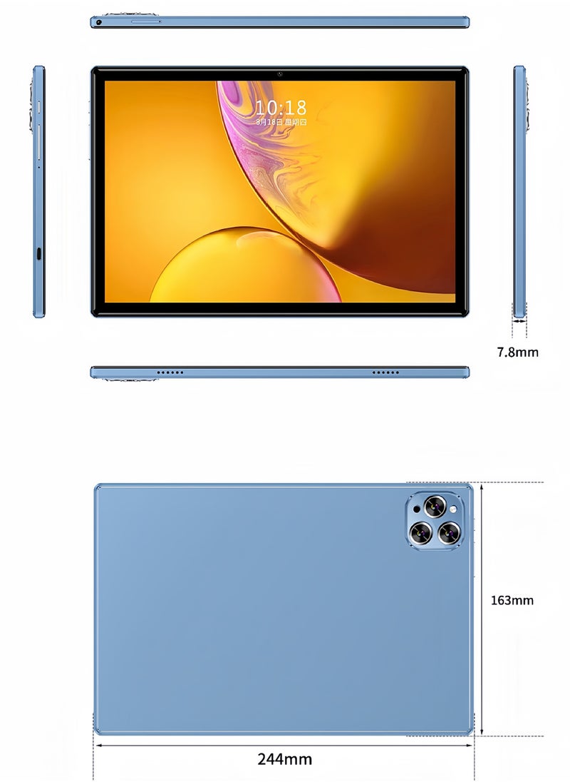 besrey  - Children's English learning machine , Android Tablet, 10.1" Android Tablet ,1280x800 IPS HD Touchscreen, Wi-Fi 6+BT4.0, 3000mAh Battery, Bluetooth,  Support 3D G-sensor games and applications，TF card supports up to 256 GB. - Image 1