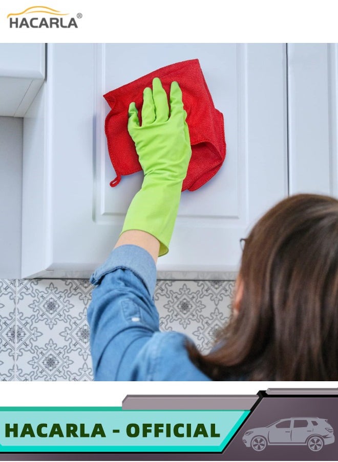 HACARLA - 10 Pcs Car Quick Drying Towel Microfiber Cleaning Cloth Ultrasoft Large Thick Car Washing Drying Auto Detailing Absorbent Reusable Car Wash Towels Rags 35cm - Image 1