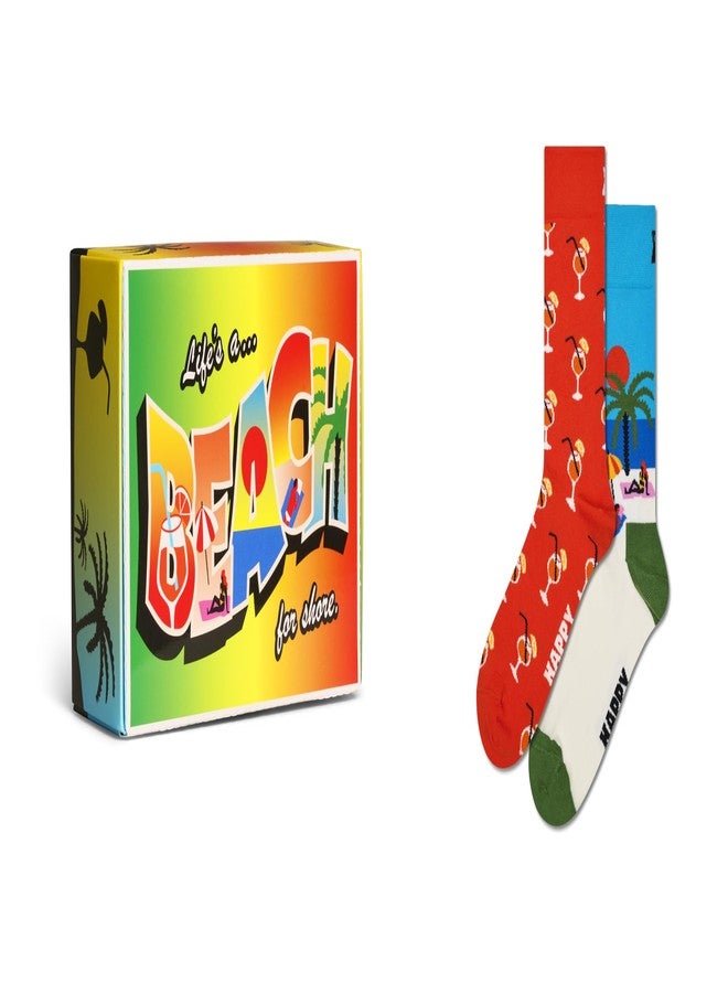 Happy Socks 2-Pack Gift Set, Beach Life, M/L - Image 1