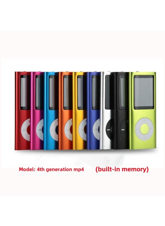 Generic Supply MP4 4 Generation Small Thin MP4 30p Interface Built-in Memory 4G 8G Spot Gift List-Body Color:Red-Memory Capacity:Accessories  - Image 1