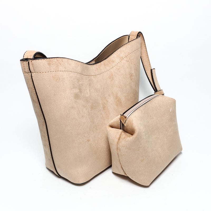 Glitter Women Hand Bag - Beige - Image 1