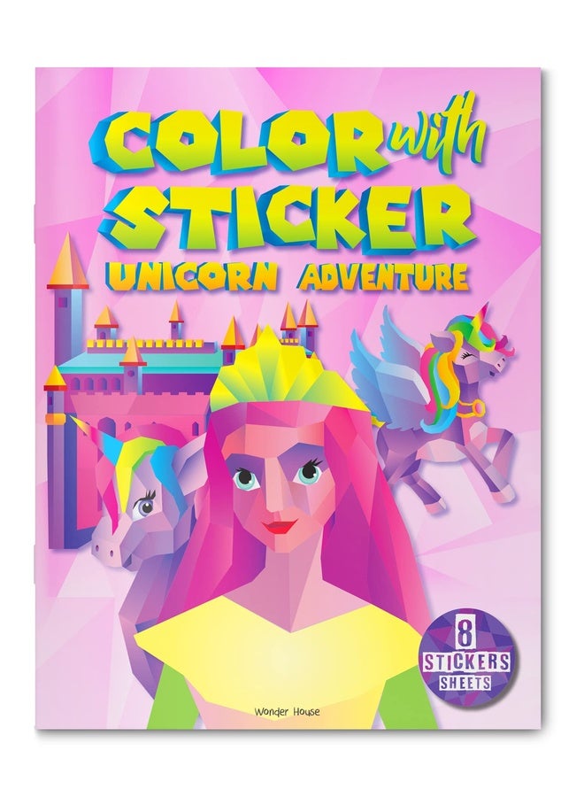 Color with Sticker - Unicorn Adventure
