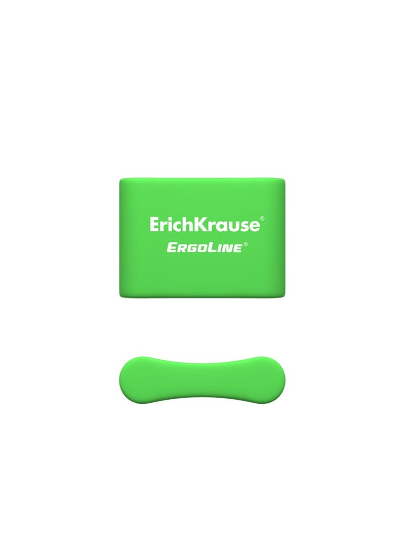 ErichKrause 2-Piece Ergoline Soft Pencil Eraser Assorted Colours - Image 2
