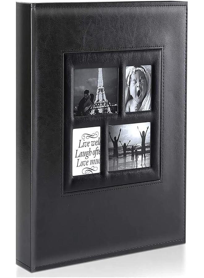 The Bros Photo Album 4x6 1000 Pockets Photo, Extra Large Capacity Family Wedding Picture Albums Holds 1000 Horizontal and Vertical Photos white - Image 1