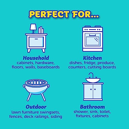 Scrub Daddy + 2x Cif All Purpose Cleaning Cream, Lemon - Multi Surface Household Cleaning Cream Scratch-Free Multipurpose Dish Sponge - Image 4