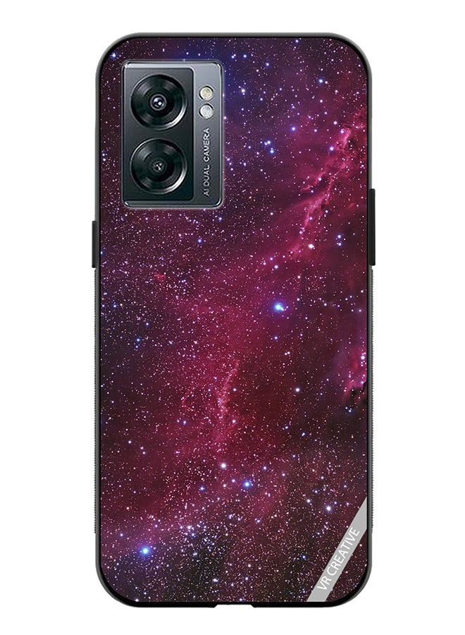 VR CREATIVE Protective Case Cover For Oppo A57 5G Galaxy Stars Space Design Multicolour - Image 1