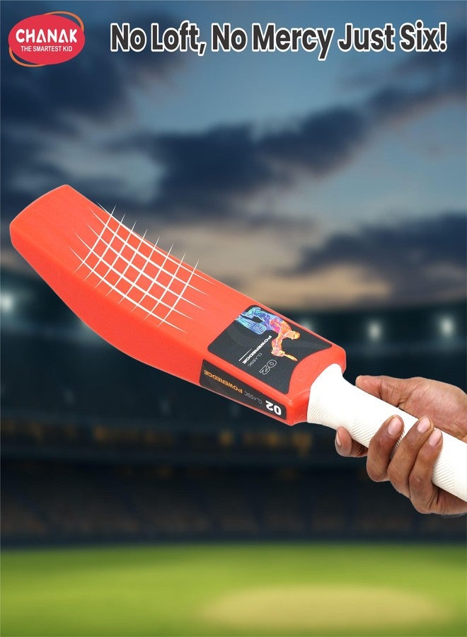 Chanak مضرب كريكيت صغير من تشاناك باور إيدج للأولاد والبنات، مقاس 25.5 بوصة، مناسب للأنشطة الداخلية والخارجية، للأطفال فوق سن 5 سنوات (برتقالي) - Image 4