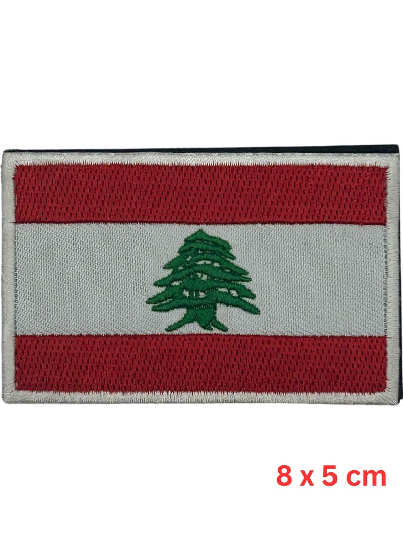 Project Nomad Project Nomad Velcro Hook Patch, Tacti-Cool FLAG Lebanon  Embroidery Patches, Harness for bag/pack/vest, tech gadgets for kids & adults, tactical backpack, military & travel, gift for men/women  - Image 1