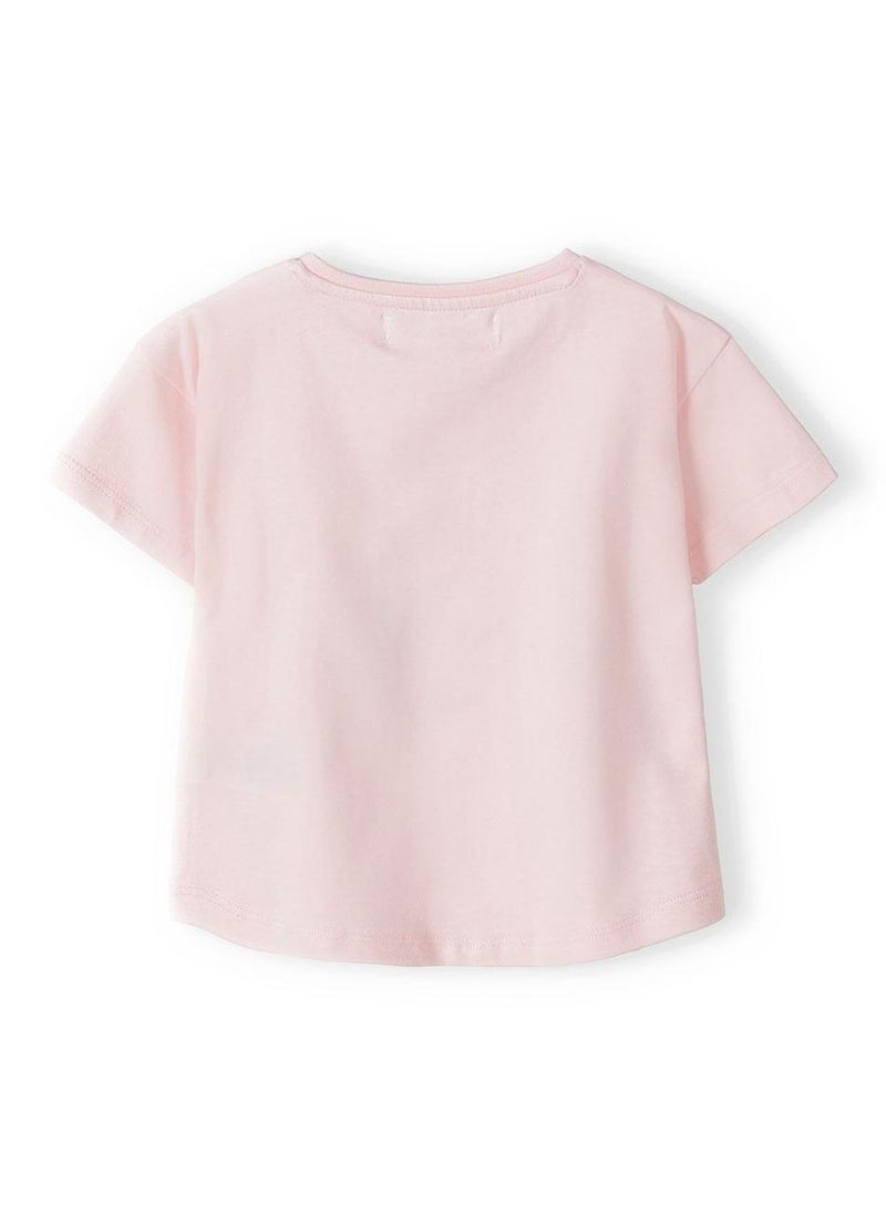 MINOTI Girls Ribbed Short Sleeve T-Shirt with Lettuce Hem - Image 3