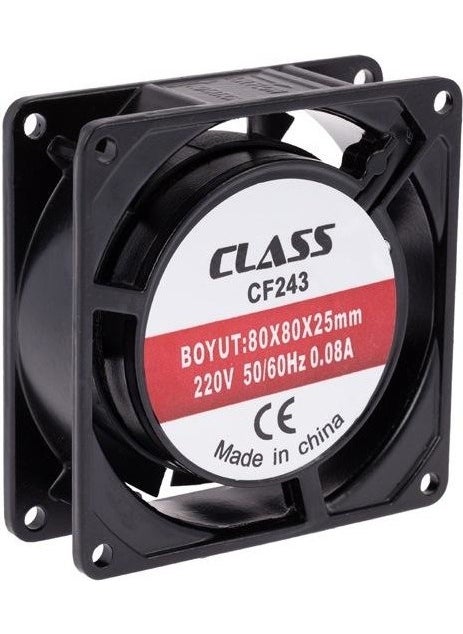 class 80X80X25 Ac 220V Axial Fan Cf 243 Metal Case 