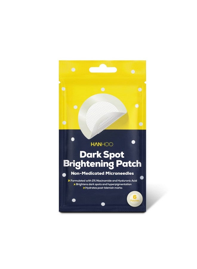 HANHOO Dark Spot Brightening Patch Microneedle Patch Hydrocolloid Patches With Niacinamide And Hyaluronic Acid Fades Dark Spots And Hyperpigmentation Crueltyfree & Vegan 6 Patch Count - Image 1
