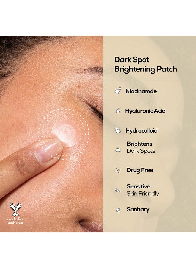 HANHOO Dark Spot Brightening Patch Microneedle Patch Hydrocolloid Patches With Niacinamide And Hyaluronic Acid Fades Dark Spots And Hyperpigmentation Crueltyfree & Vegan 6 Patch Count - Image 3