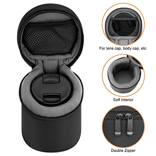 ARVOK Camera Lens Case, Water Resistant Protective Pouch for DSLR Camera, 4 Size Thick Bag for Nikon, Tamron, Sigma, Pentax, Sony, Fuji, Panasonic (4 Pack) - Image 2