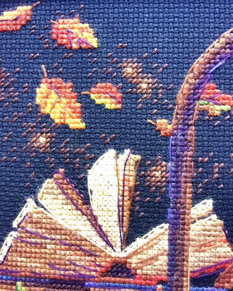 Riolis - Cozy Autumn 2146, Halloween Cross Stitch Kits 7" x9½, Counted Cross Stitch Kits, Counted Cross Stitch Kits for Beginners & Advanced, Cross Stitching Kits for Adults, Halloween Embroidery Kit - Image 4