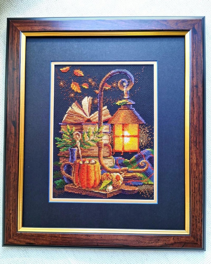 Riolis - Cozy Autumn 2146, Halloween Cross Stitch Kits 7" x9½, Counted Cross Stitch Kits, Counted Cross Stitch Kits for Beginners & Advanced, Cross Stitching Kits for Adults, Halloween Embroidery Kit - Image 3