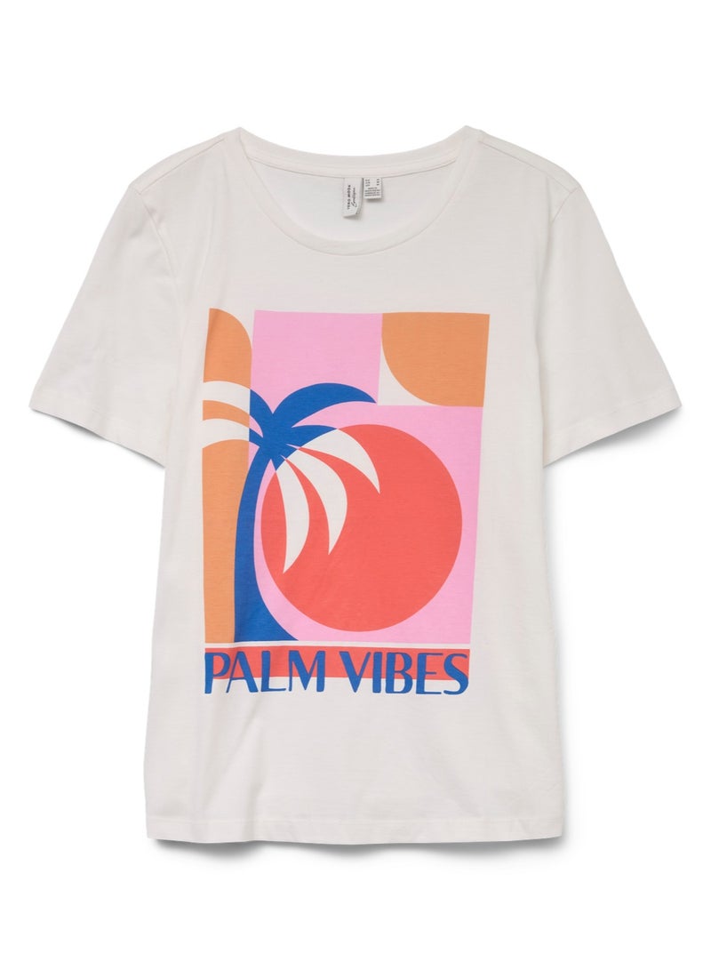 VERO MODA VMCISLA S/S O-NECK T-SHIRT JRS BTQ GA