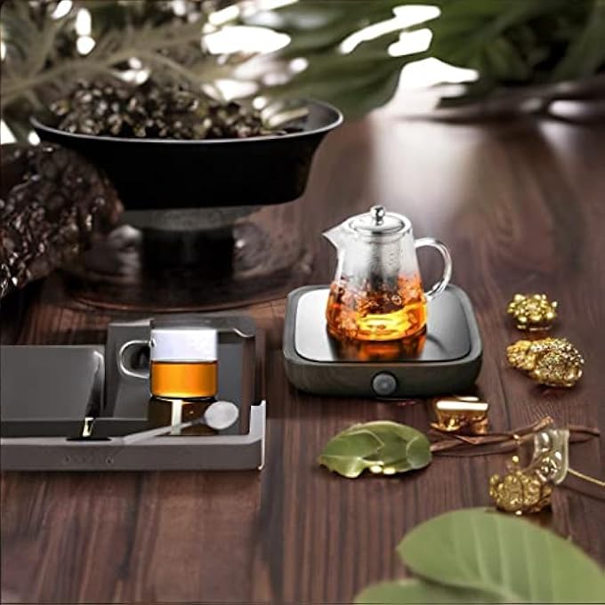 PESCADOR Glass Teapot With Stainless Steel Removable Infuser With Cups And Spoons Borosilicate Glass Teapot For Stovetop Safe 950 Ml  Transparent - Image 4