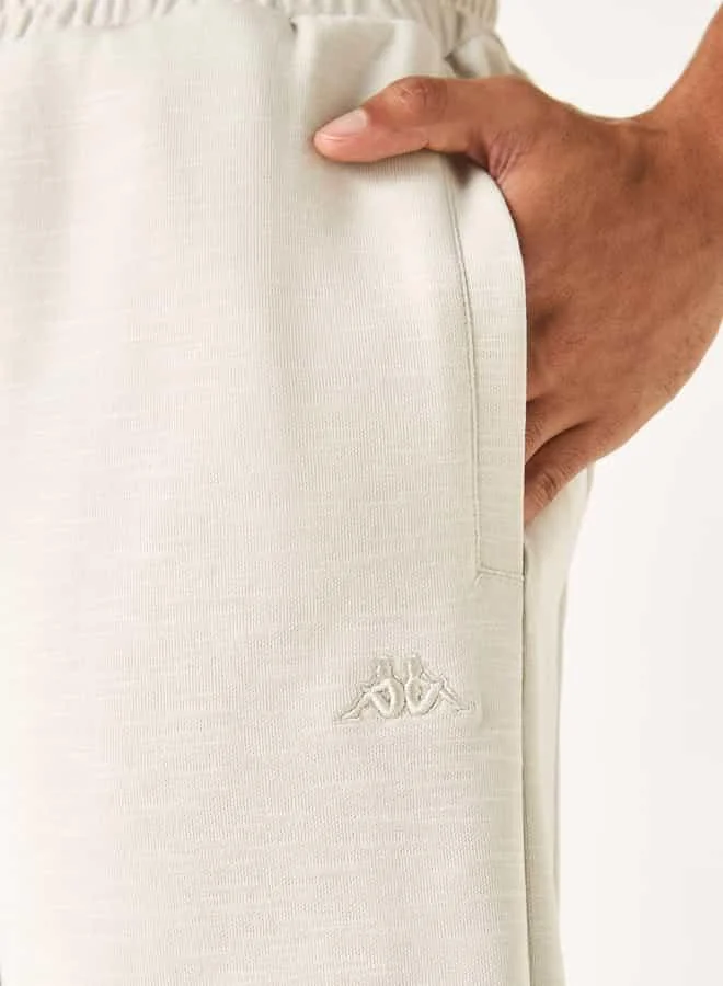 Kappa Kappa Textured Shorts with Drawstring Closure and Pockets