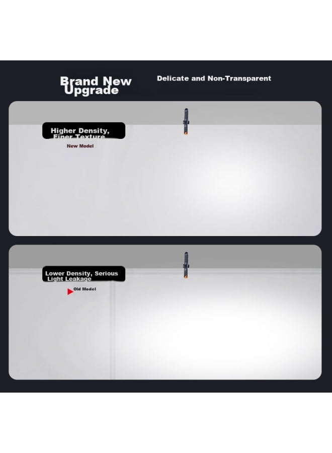 Hakutatz 2051 Photography Prop Video Strobe Shooting Background Cloth, Photography Equipment, Pure White Id Photo Background, Internet Celebrity Live Stream Background Wall, 3*3 Meters - Image 3