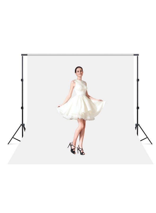 Hakutatz 2051 Photography Prop Video Strobe Shooting Background Cloth, Photography Equipment, Pure White Id Photo Background, Internet Celebrity Live Stream Background Wall, 3*3 Meters - Image 2