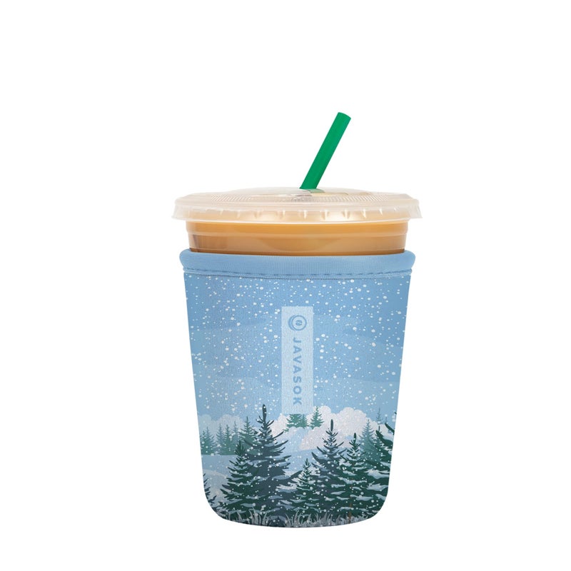 Sok It Java Sok Iced Coffee & Cold Soda Insulated Neoprene Cup Sleeve (Winter Wonderland  Small: 16-20oz) - Image 1