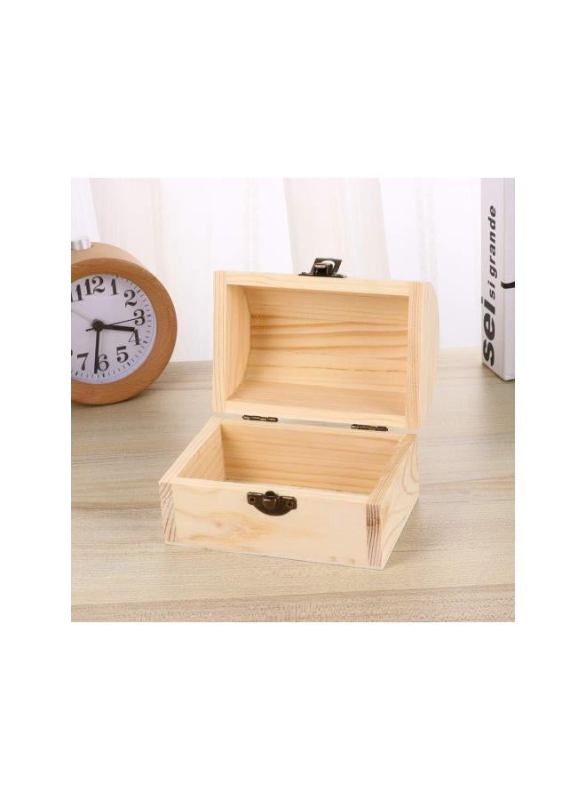 klarako 6PCS Unfinished Wooden Box Vintage Storage Box Decorative Lock Case DIY Clay Craft Graffiti Paint Your Own for Home Shop Adults Kids (Small Size) - Image 4