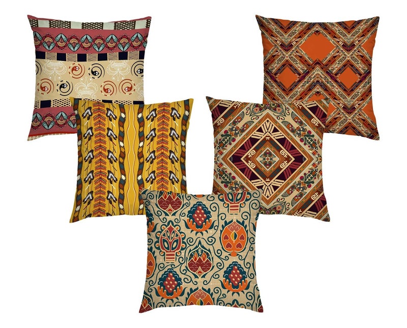 AEROHAVEN Jute 150 TC Cushion Cover (Multicolour_12X12) - Image 2