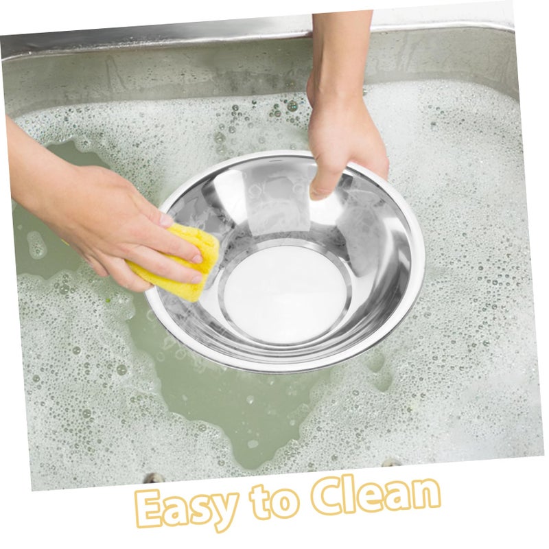 10 Pcs Stainless Steel Mixing Bowls Set Heavy Duty Large Kitchen Bowls For Pasta Salad Soup - Image 4