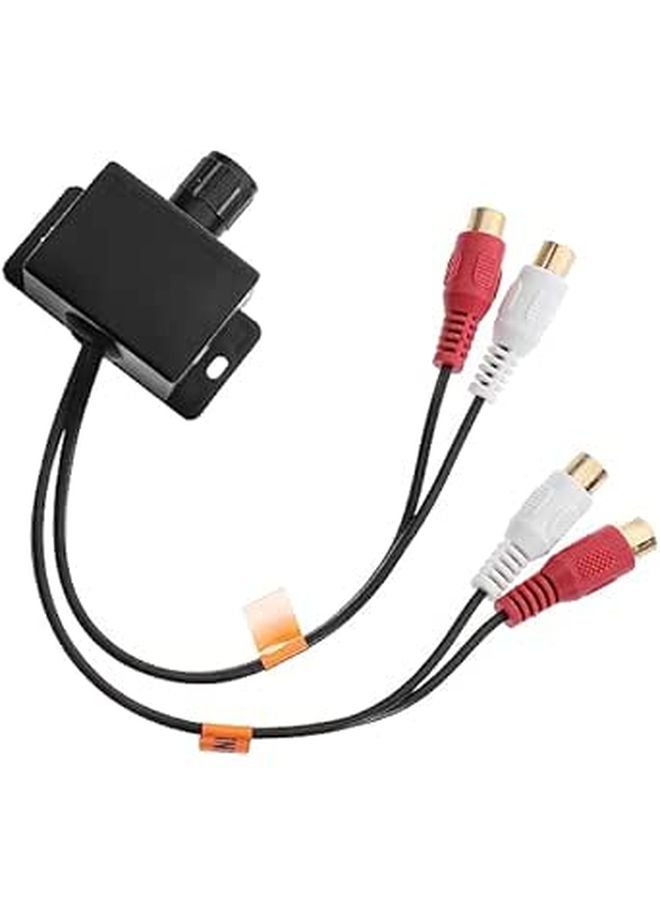 Universal RCA Level Controller Bass Boost Volume Control Knob Cable Car Amplifier - Image 1
