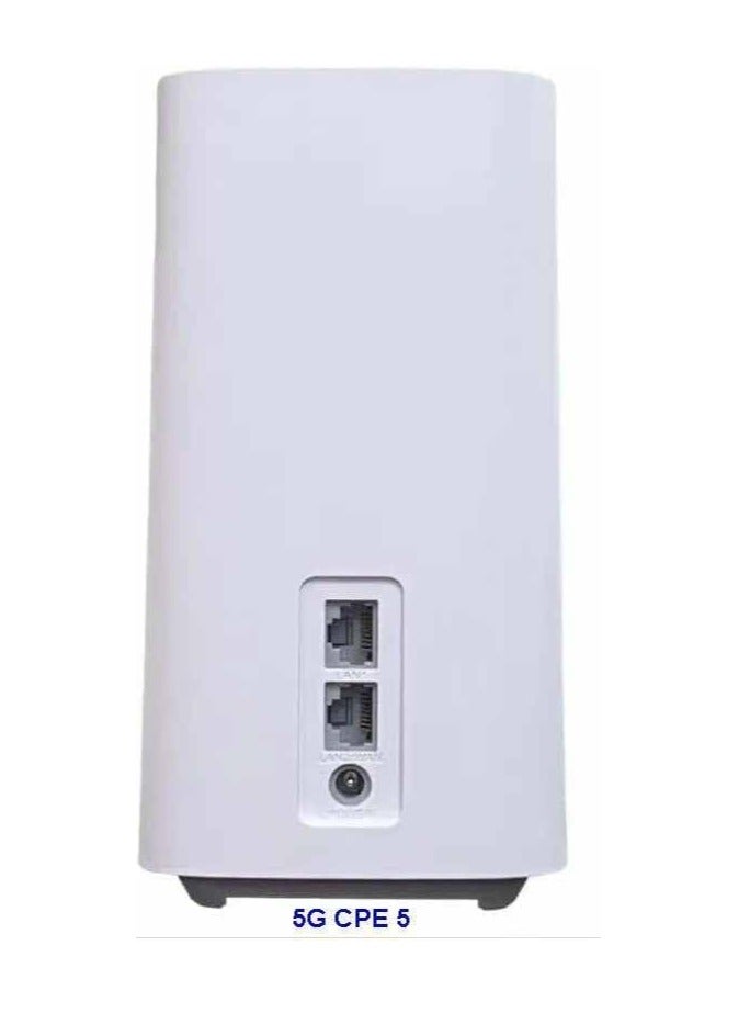 Mobily Zowee Technology - CPE 5 Router 5G -UP to 3600Mbps Download/500Mbps Upload|WiFi 6 |High Gain Antenna 2.5Gbps Ethernet port | Support All Operator Syestem - H155-381 White - Image 2