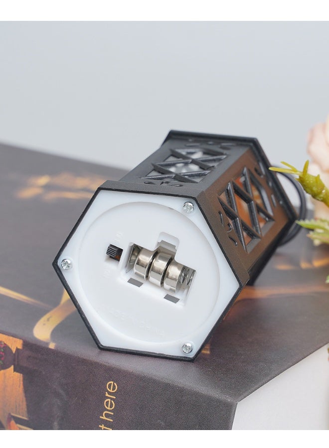 Ramadan Lantern, Ramadan Decorations Lights, Vintage LED Lantern Hollow Design Decorations for Ramadan Holiday Table Decor - Image 5